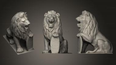 3D model Lion statue38 (STL)